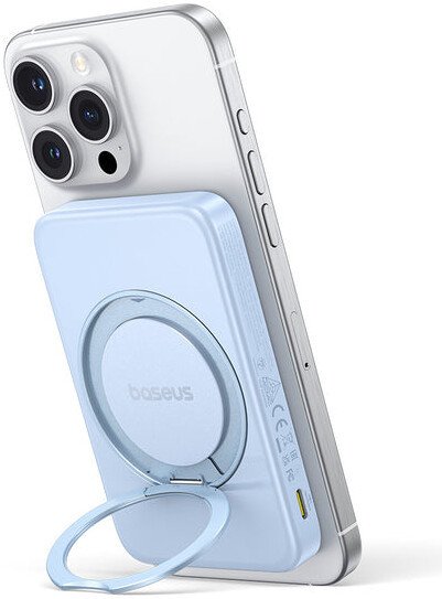 Внешний аккумулятор Baseus PicoGo Qi2 Magnetic Power Bank 5000mAh 20W (голубой)