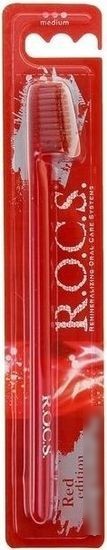 Зубная щетка R.O.C.S Red Edition Classic средняя