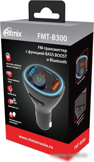 FM модулятор Ritmix FMT-B300