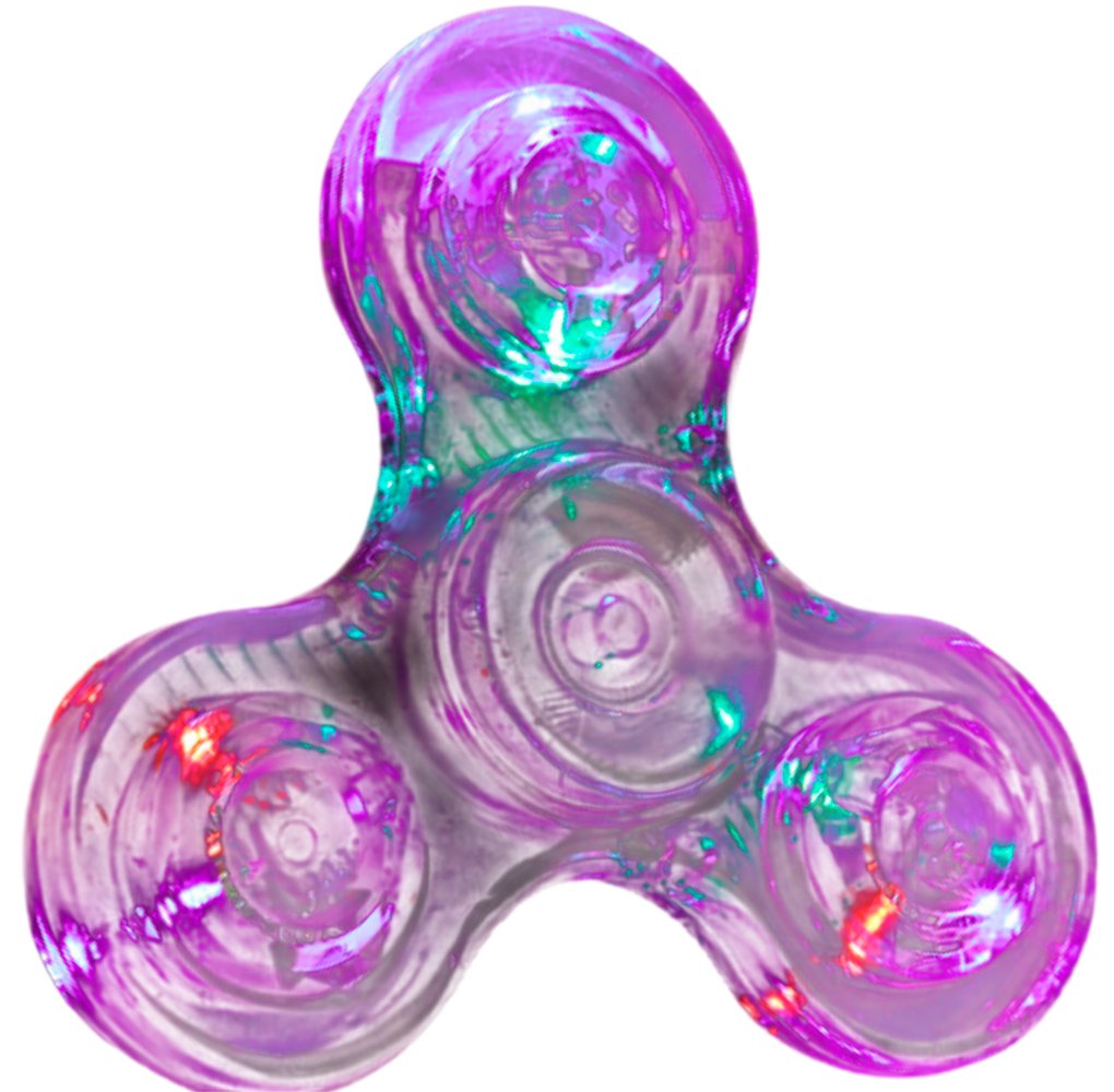 Фиджет спиннер Bingo Hand Spinner LED Transparent (фиолетовый)