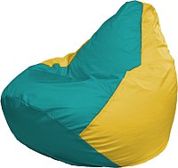 Кресло-мешок Flagman Груша Мега XXXL Г3.1-313 (бирюзовый/желтый)