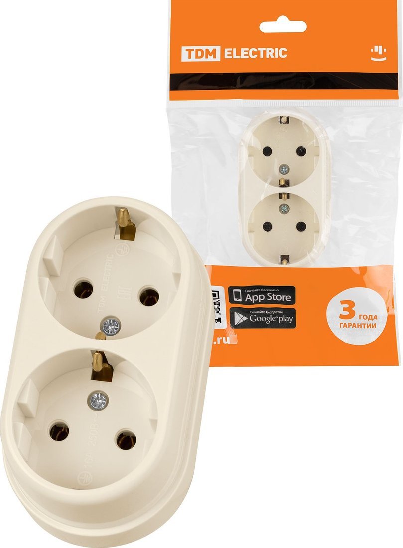 Розетка TDM Electric Ретро SQ1806-0532 (слоновая кость)