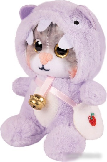 Классическая игрушка Maxitoys Котик в фиолетовом капюшоне 300523-7-2-12