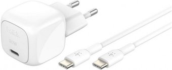 Сетевое зарядное Belkin WCA008KQ1MWH-B6 USB Type-С (белый)