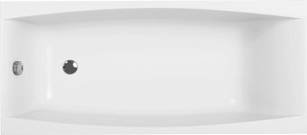 Ванна Cersanit Virgo 170x75 с ножками со смесителем Brasko (с сифоном Prime черным)