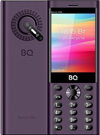 Кнопочный телефон BQ BQ-3598 Barrel XXL (фиолетовый)
