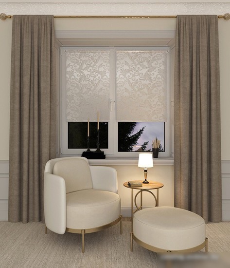 Рулонные шторы Legrand Севилия 160x175 (какао)