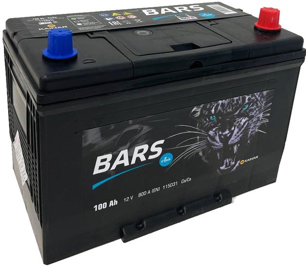 Автомобильный аккумулятор BARS Asia 100 JR+ (100 А·ч)