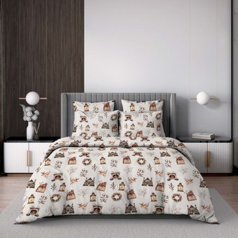 Постельное белье Волшебная ночь Ginger 1.5сп 933197 (70x70)