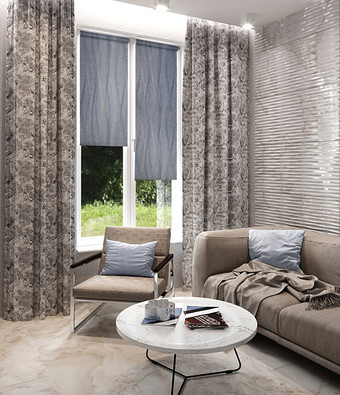 Рулонные шторы Legrand Ривера 61.5x175 (маренго)