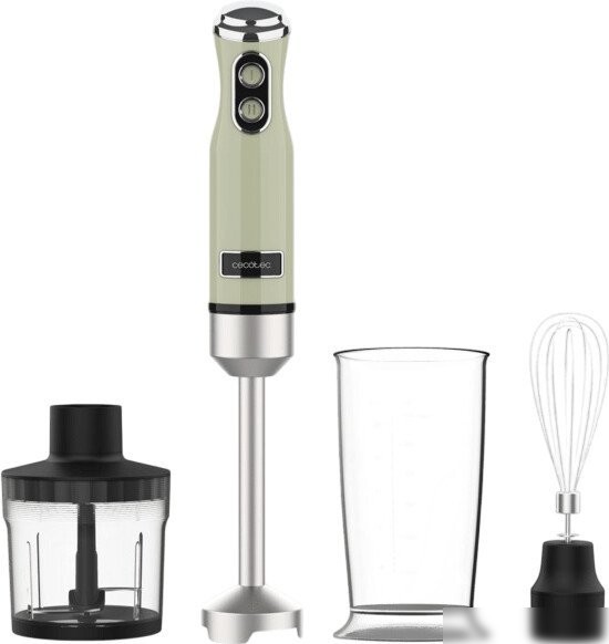 Погружной блендер Cecotec Power RetroGreen 1200MAX Cream&Crush