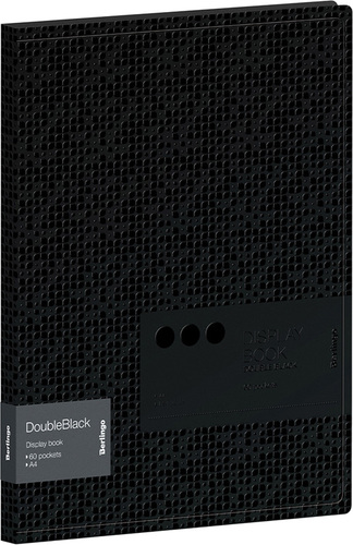 Папка для бумаг Berlingo DoubleBlack DB4_30701 (60 вкладышей, черный)