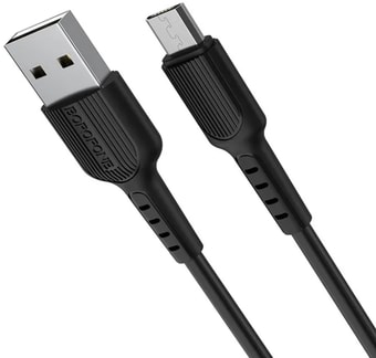 Кабель Borofone BX16 microUSB 1 м (черный)