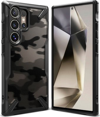 Чехол для телефона Ringke Fusion X для Galaxy S24 Ultra Camo Black