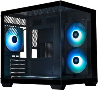 Корпус XASTRA QW400M 5ARGB-FC-C6-AC QW400M-2FA24A-1FC12A-C6-AC (черный)