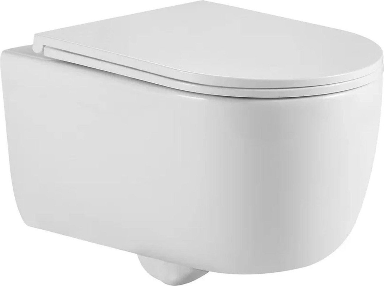 Унитаз подвесной Berges Wasserhaus Tornas Rimless + Visam Slim 525 EX-043411 (с кнопкой, с сиденьем)