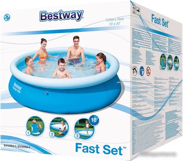 Надувной бассейн Bestway 305х76 (синий) [57266]