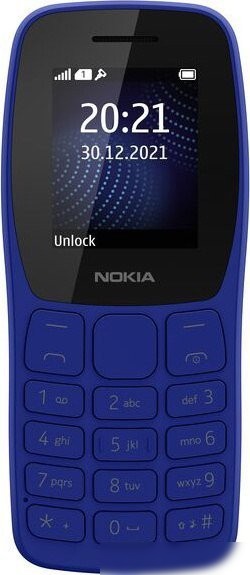 Кнопочный телефон Nokia 105 (2022) TA-1423 (синий)