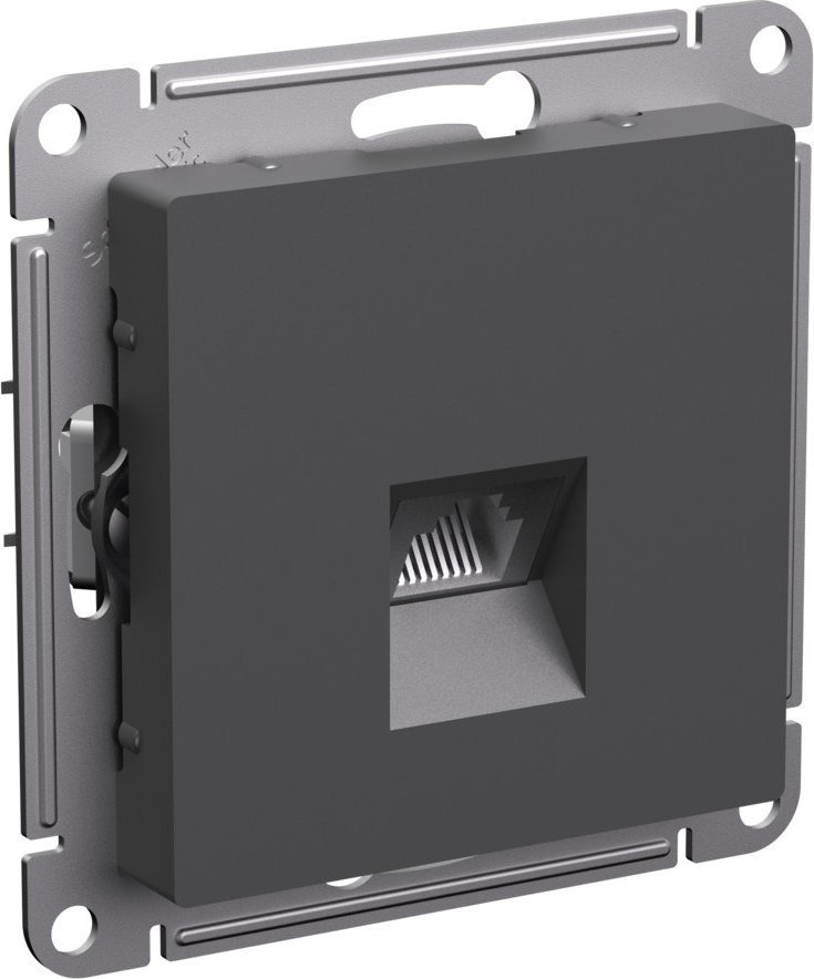 Розетка компьютерная Systeme Electric AtlasDesign ATN001486 (базальт)
