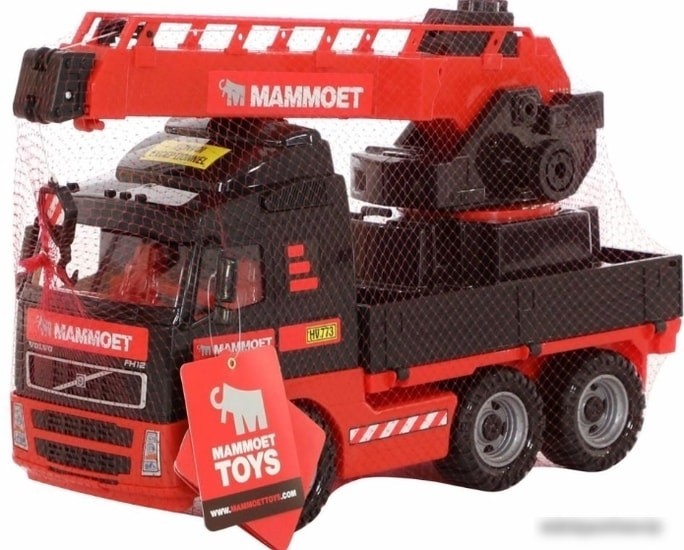 Игрушечный транспорт Полесье Автомобиль-кран с краном Mammoet Volvo 56979