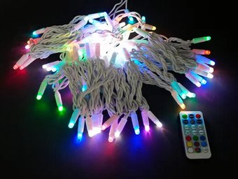 Светодиодная гирлянда ULED Стринг-лайт ULED-SL-100-24V-(W-ESR-RGB)