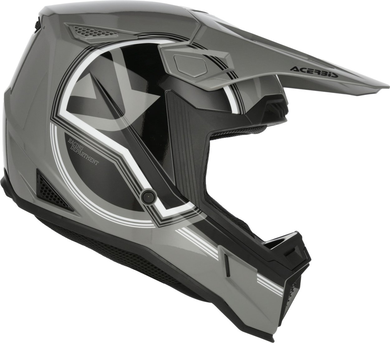 Мотошлем Acerbis Whoops Graphic 0026829.293.068 (XL, серый/черный)