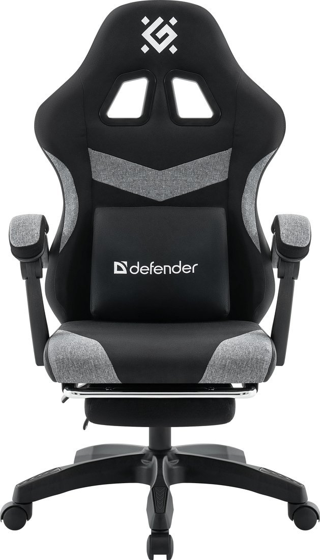 Игровое (геймерское) кресло Defender Runa Pro (черный/серый)