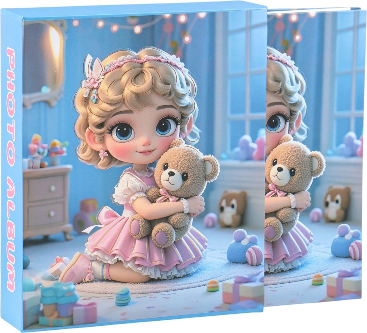 Фотоальбом Sima-Land Малышка в розовом платье, с мишкой 10962721
