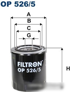 Масляный фильтр Filtron OP 526/5 Масляный фильтр Filtron OP 526/5