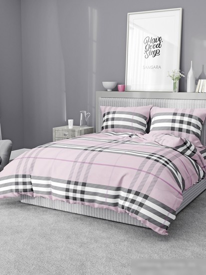 Постельное белье Samsara Burberry 5070Н-16 (розовый)