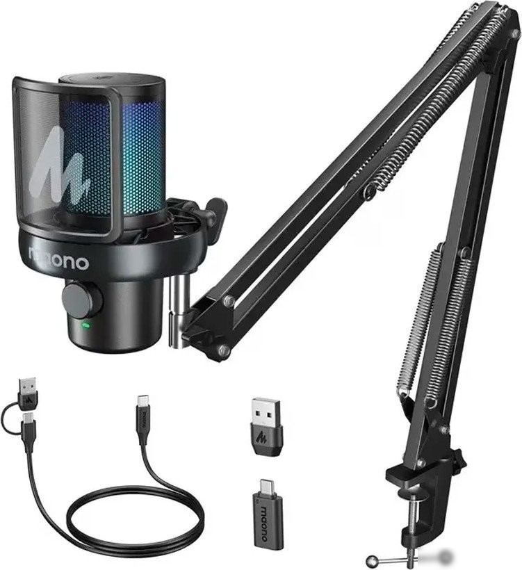 Проводной микрофон Maono DM40 Pro S (черный)
