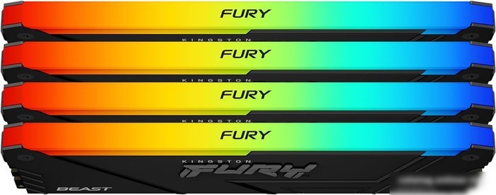 Оперативная память Kingston FURY Beast RGB 4x8ГБ DDR4 3600 МГц KF436C17BB2AK4/32
