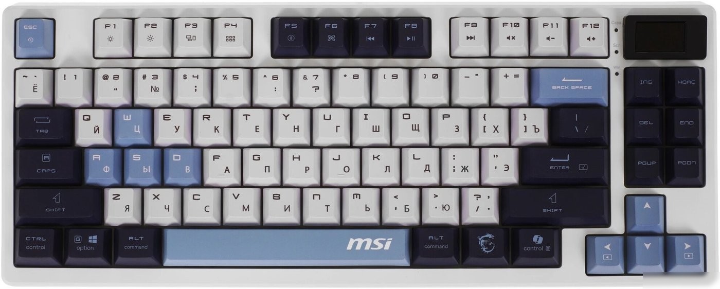 Клавиатура MSI Forge GK600 TKL Wireless Sky