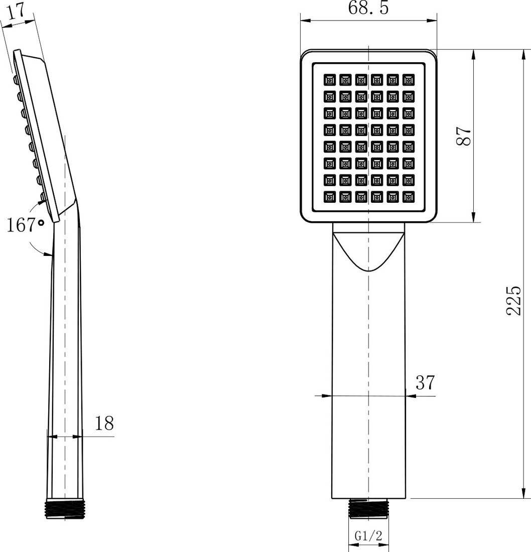 Душевая лейка Lauter Serene 21S00103