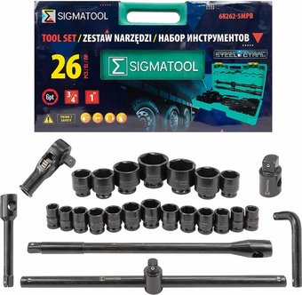 Универсальный набор инструментов Sigmatool 68262-5MPB (26 предметов)