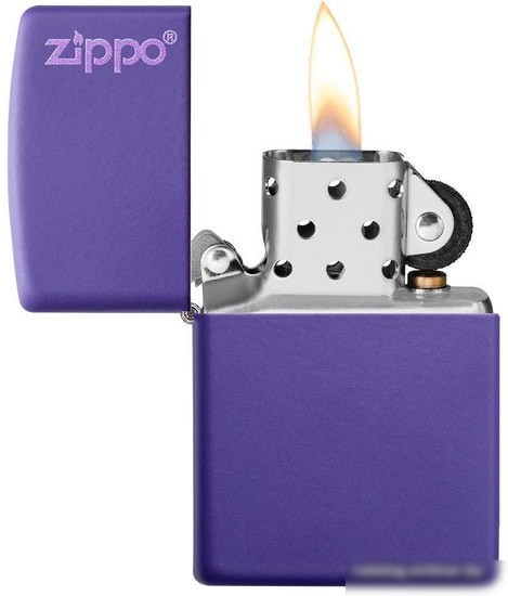 Зажигалка Zippo Classic Purple Matte Zippo Logo 237ZL
