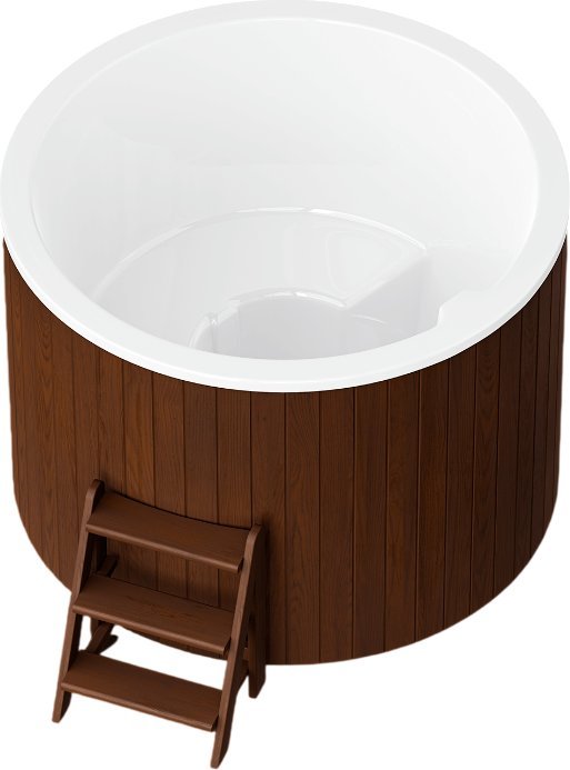 Купель PolarSpa Comfort термососна 160 Cold (темный, с аэромассажем и хромотерапией)
