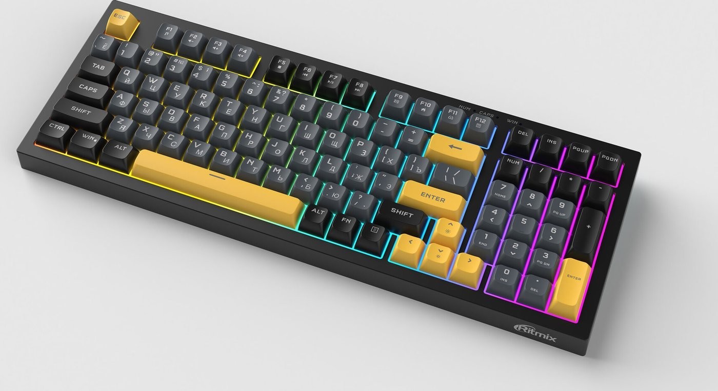 Клавиатура Ritmix RKB-598BL (черный/серый)