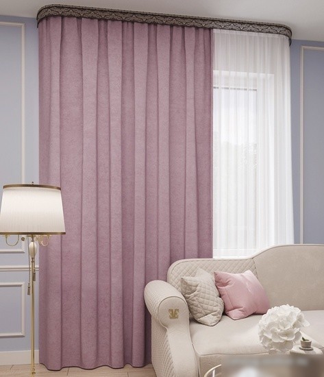 Штора Legrand Канвас 1.5x2.8 м (брусника)