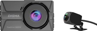 Видеорегистратор для авто Digma FreeDrive 300DW FD300DW (черный)