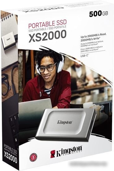 Внешний накопитель Kingston XS2000 500GB SXS2000/500G