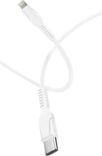 Кабель GoPower 00-00028376 USB Type-C - Lightning (1 м, белый)