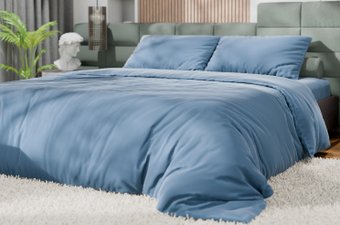 Постельное белье Этель Tencel 2сп 10655055 (серо-голубой)