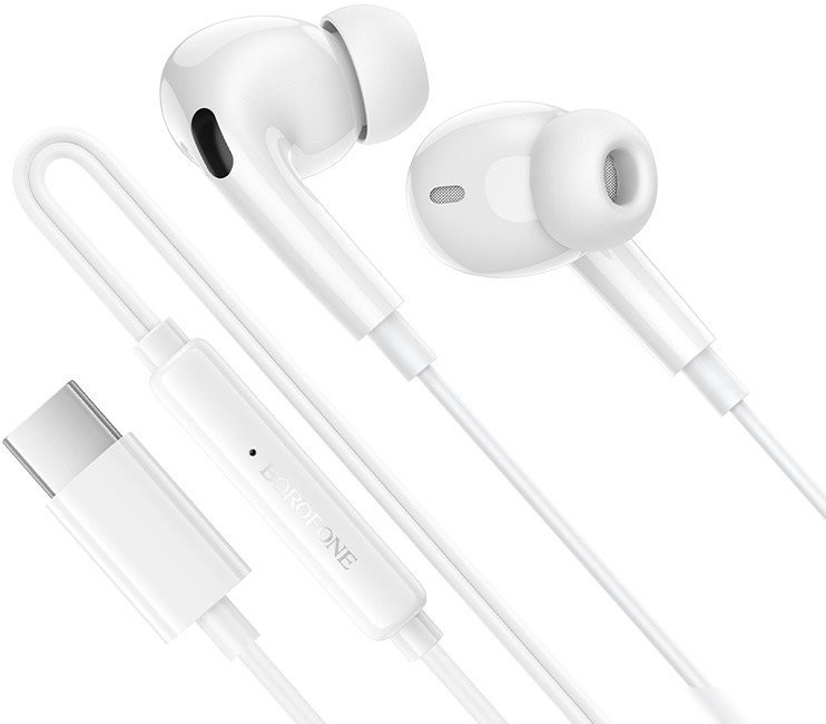 Наушники Borofone BM100 Pro USB Type-C (белый)