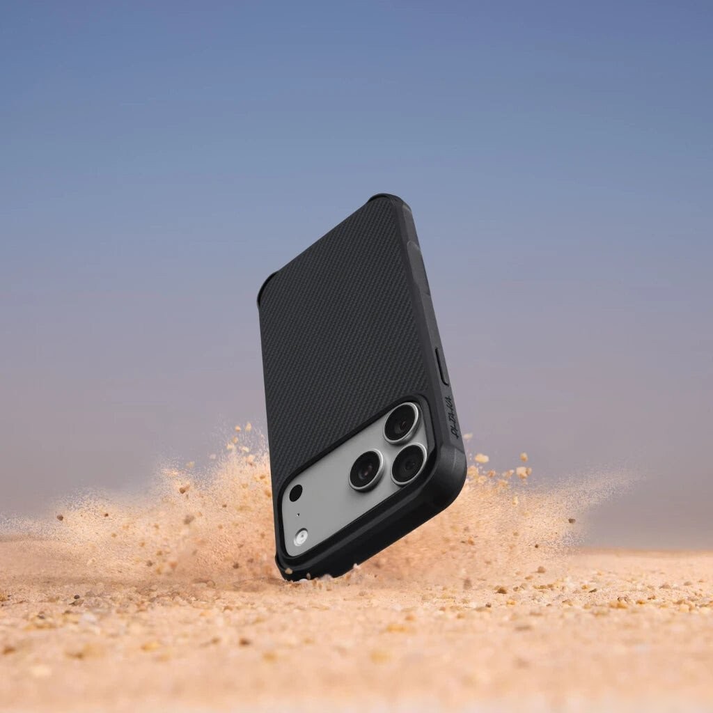 Чехол для телефона Pitaka Aramid ProGuard для iPhone 17 Pro (600D Black/Grey Twill)
