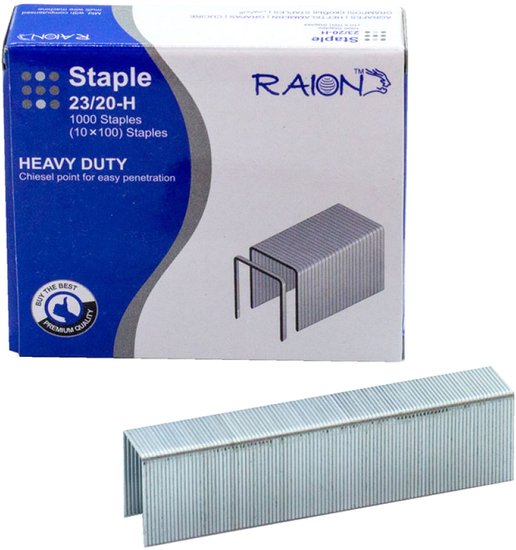 Скобы канцелярские Raion 23/20 (1000 шт)
