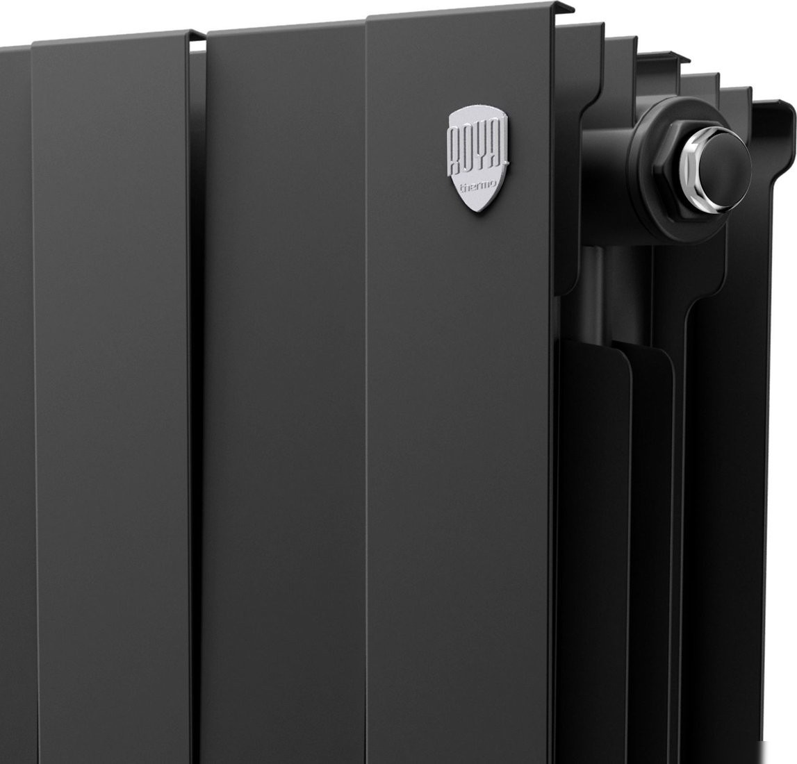 Биметаллический радиатор Royal Thermo PianoForte 500 Черный - 8 секций