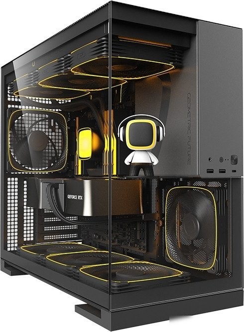 Корпус Geometric Future Model 5 5FAN (черный/серый)