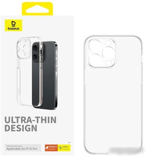 Чехол для телефона Baseus Lucent для iPhone 15 Pro 660152102A (прозрачный)
