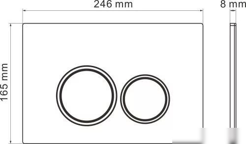 Унитаз подвесной Roxen StounFix Dual Fresh 968510